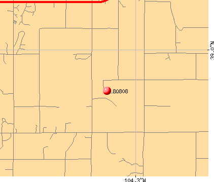 Calhan, CO (80808) map