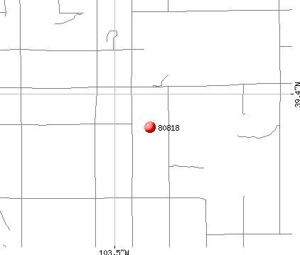Genoa, CO (80818) map