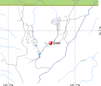 Woodland Park, CO (80866) map