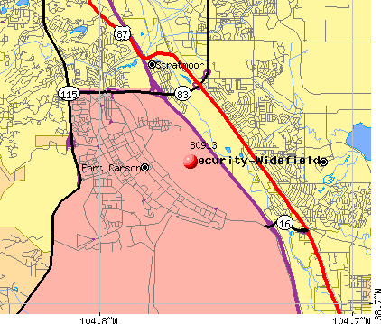 map of colorado fort carson