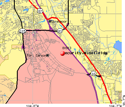 fort carson range map