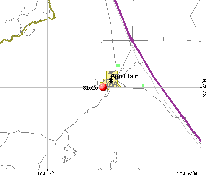 Aguilar, CO (81020) map