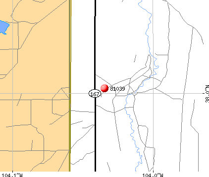 Fowler, CO (81039) map