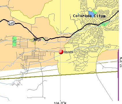 Rye, CO (81069) map