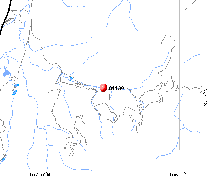 Creede, CO (81130) map