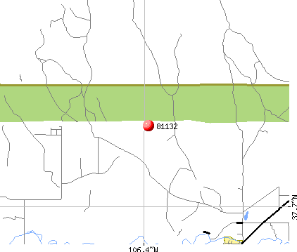 Del Norte, CO (81132) map