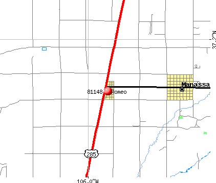 Romeo, CO (81148) map