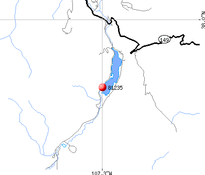 Lake City, CO (81235) map
