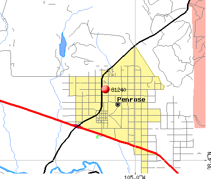 Penrose, CO (81240) map