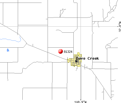 Dove Creek, CO (81324) map
