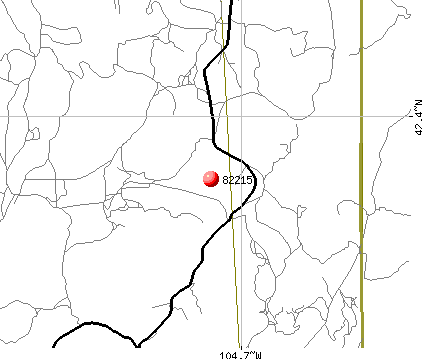 Hartville, WY (82215) map