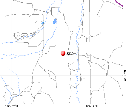 Elk Mountain, WY (82324) map