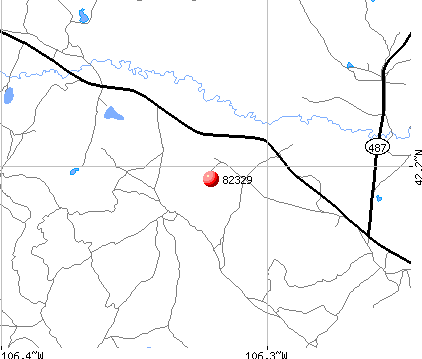 Medicine Bow, WY (82329) map