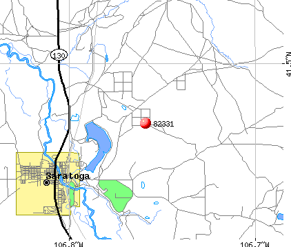 Saratoga, WY (82331) map