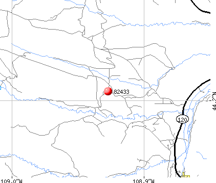 Meeteetse, WY (82433) map