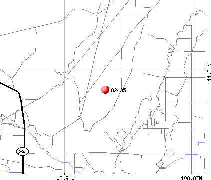 Powell, WY (82435) map