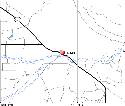 Lucerne, WY (82443) map