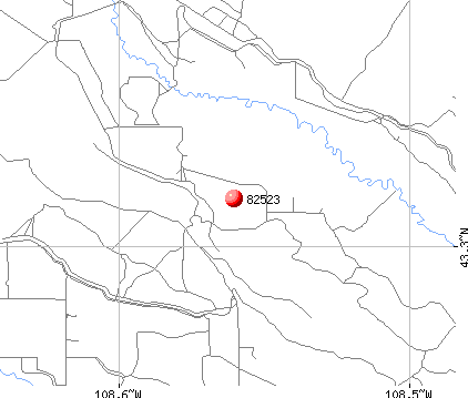 Pavillion, WY (82523) map