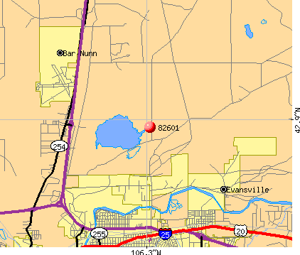 Antelope Hills, WY (82601) map