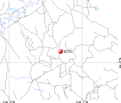 Hulett, WY (82720) map