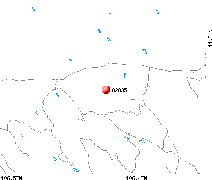 Clearmont, WY (82835) map