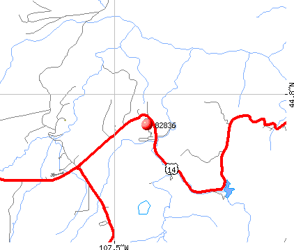 Dayton, WY (82836) map