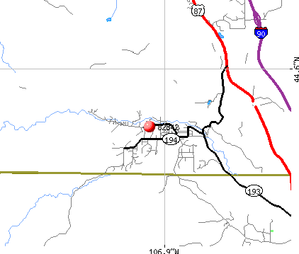 Story, WY (82842) map