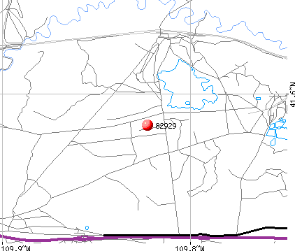 Little America, WY (82929) map