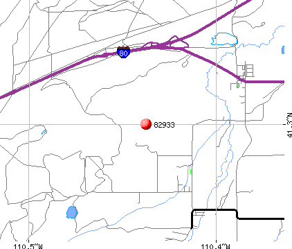 Fort Bridger, WY (82933) map