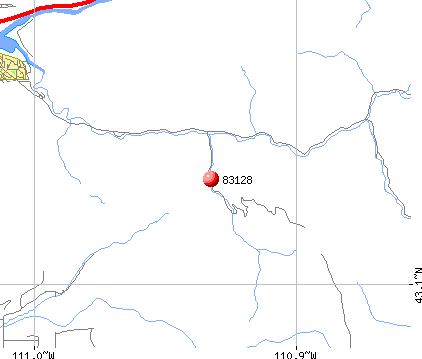 Alpine, WY (83128) map