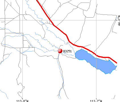 Mackay, ID (83251) map