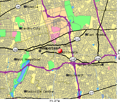 Uniondale, NY (11553) map