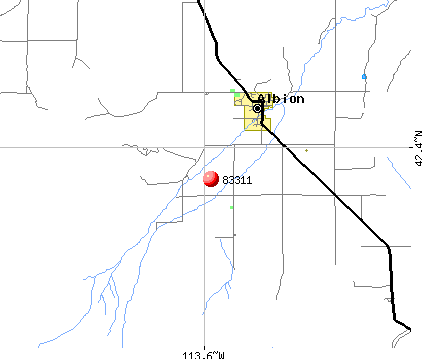 Albion, ID (83311) map
