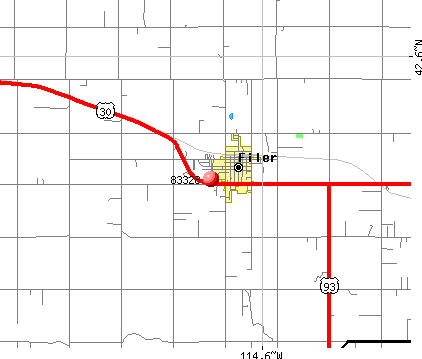 Filer, ID (83328) map