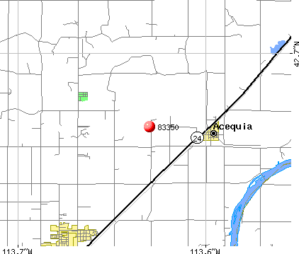 Rupert, ID (83350) map