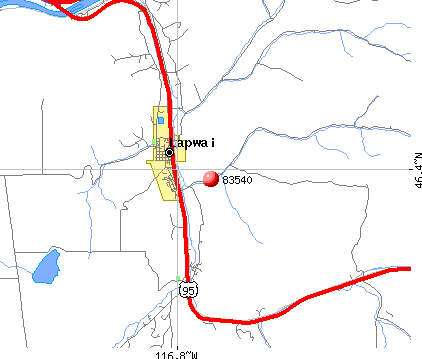Lapwai, ID (83540) map