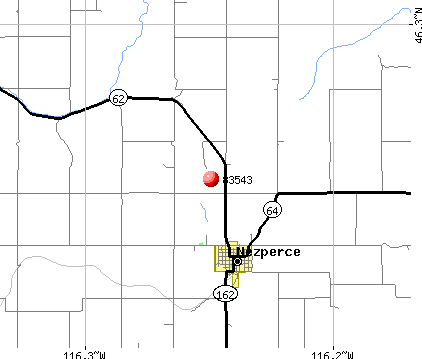 Nezperce, ID (83543) map