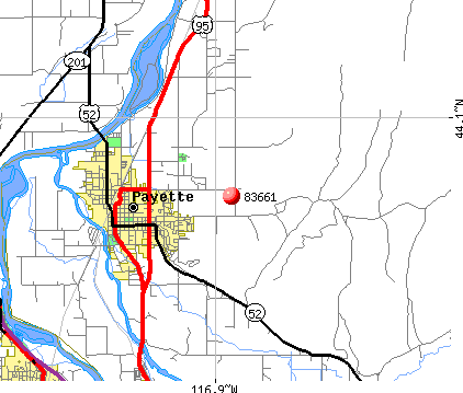 Payette, ID (83661) map