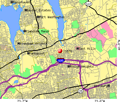Roslyn, NY (11576) map