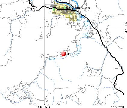 St. Maries, ID (83861) map