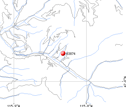 Murray, ID (83874) map