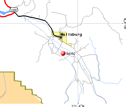 Wallsburg, UT (84082) map