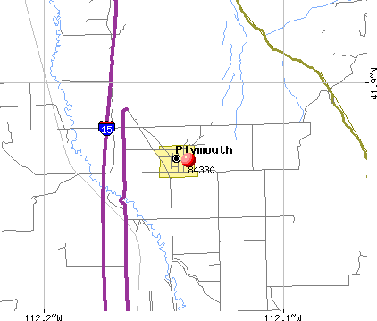 Plymouth, UT (84330) map