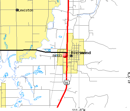 Richmond, UT (84333) map
