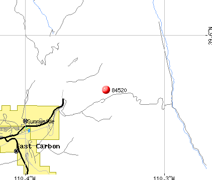 East Carbon, UT (84520) map