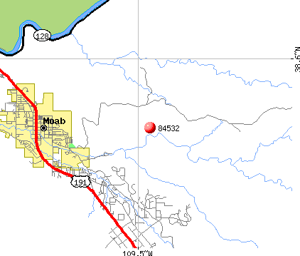 Moab, UT (84532) map