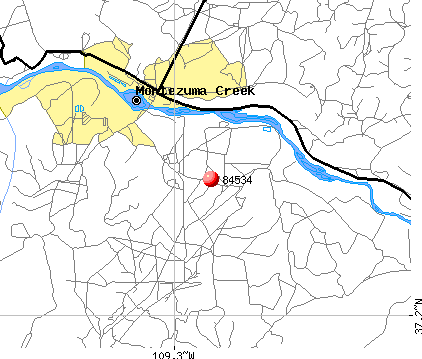 Montezuma Creek, UT (84534) map