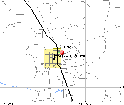 Fountain Green, UT (84632) map