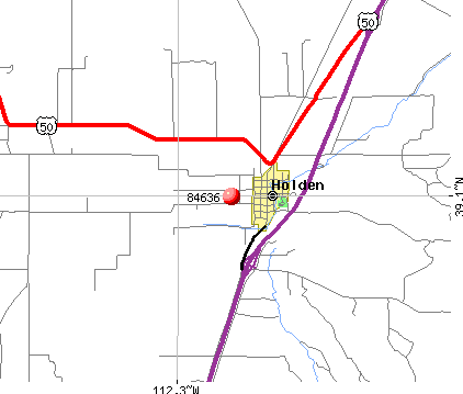 Holden, UT (84636) map