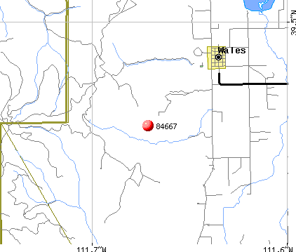 Wales, UT (84667) map